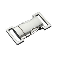 Accessoires de quincaillerie pour ceintures en sangle argentées et noires personnalisées, boucle réglable à dégagement rapide en métal robuste de 20 mm JiuYuan High