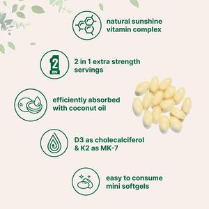 Cápsulas Blandas de Vitamina <span class=keywords><strong>D3</strong></span> K2 de Venta Caliente OEM ODM, <span class=keywords><strong>D3</strong></span> y K2 10000 UI con Aceite de Coco, Vitaminas Inmunitarias en Cápsulas Blandas - Product Image 4
