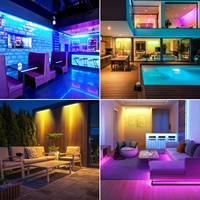 Luz de Barra de Lavado RGB de 100W para Exteriores, Impermeable IP65, 336 LED, Control DMX512, Efecto Estroboscópico, para DJ, Discoteca, Fiesta, Bar, Bodas