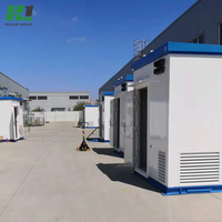 Abri de télécommunications extérieur préfabriqué pour station de base, résistant aux intempéries et à la corrosion, solution clé en main