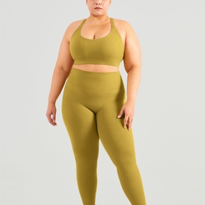Ensembles de yoga sexy grande taille ajourés 2023 – Tenues de sport de haute qualité pour femme – Leggings de course - Product Image 3