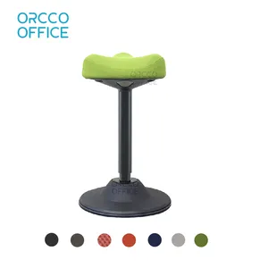 Yeni tasarım ofis ev mobilya ayaklı masa yüksek ayarlanabilir döner sallanan denge ayakta aktif standı Wobble dışkı sandalye