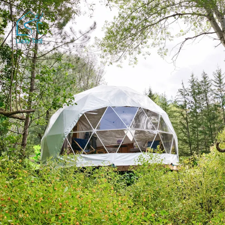 Fantastiche tende Glamping Design geodetic Geo Dome casa Desert Dome tenda a cupola per la vendita