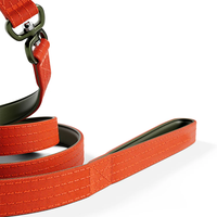 Collier et laisse tactiques pour chien en nylon robuste avec boucle en métal résistante, durable et réglable, doublure en caoutchouc chloroprène