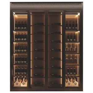 Hiện Đại kim loại rượu thủy tinh hiển thị rượu lưu trữ tùy chỉnh thanh tủ rượu cho nhà khách sạn nhà hàng - Product Image 3