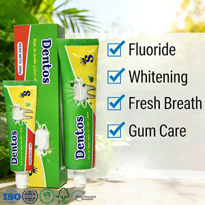 Fabricante de pasta dental blanqueadora con sabor a menta, personalizada, de marca privada, con flúor, barata y anticaries. - Product Image 1
