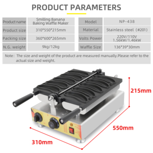 Machine à gaufres électrique en forme de banane à <span class=keywords><strong>prix</strong></span> avantageux, équipement de restauration, <span class=keywords><strong>gaufrier</strong></span> commercial - Product Image 1