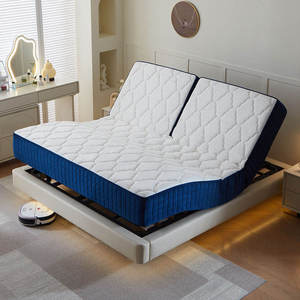 Cadre de lit électrique intelligent réglable ModernTatami |   Lit souple en cuir avec plateforme zéro gravité - Product Image 1