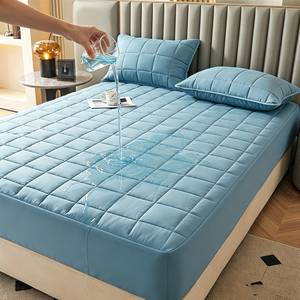 <span class=keywords><strong>Protège</strong></span>-<span class=keywords><strong>matelas</strong></span> matelassé épais <span class=keywords><strong>imperméable</strong></span>, respirant et silencieux, avec bande élastique – Fournisseur d'usine - Product Image 1