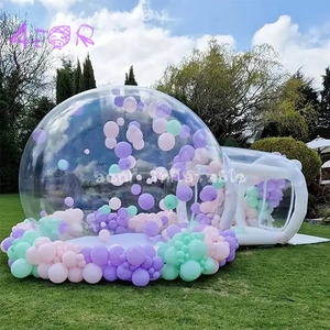 Tenda a Bolla Gonfiabile Trasparente da Esterno Impermeabile da 3m per Feste - Product Image 2