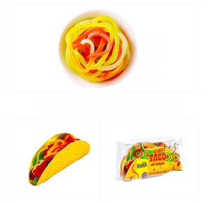 Produttore Cinese di Caramelle, Vendita all'Ingrosso di Gommose a Forma di Taco al Gusto di Frutta, Nuove Mini Gommose Taco, Snack Halal - Product Image 3