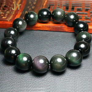 <span class=keywords><strong>Bracelet</strong></span> à breloques pour hommes et femmes, <span class=keywords><strong>Bracelet</strong></span> en <span class=keywords><strong>obsidienne</strong></span> en pierre d'énergie naturelle - Product Image 6