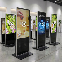Afficheur numérique LCD HD de 43, 49, 55 et 65 pouces, kiosque d'affichage publicitaire avec WiFi/USB/CMS pour panneau publicitaire, écran tactile