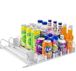 Organizador de bebidas ajustable DE ANCHO AUTOMÁTICO, dispensador de latas de refresco para <span class=keywords><strong>nevera</strong></span> - Product Image 1
