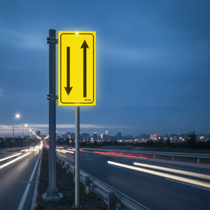 Señal de Seguridad Vial Reflectante LED 110x120 YB-6A - Product Image 3
