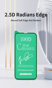 Anti-shock trasparente protezione dello schermo del telefono cellulare in vetro temperato per <span class=keywords><strong>iPhone</strong></span> 13 <span class=keywords><strong>12</strong></span> 11 <span class=keywords><strong>Pro</strong></span> Max 100D HD <span class=keywords><strong>pellicola</strong></span> protettiva in ceramica - Product Image 6
