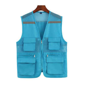 شخصية متعددة الجيوب القطن كارجو صحفي التصوير الفوتوغرافي التخييم صدرية العمل سترة - Product Image 6