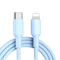 Cable de Carga Rápida USB-C Tipo-C L 60W PD 3A con Conductor de Cobre Puro y Trenzado de Nailon para iPhone, Laptop, Tablet, Impresora y Cámara