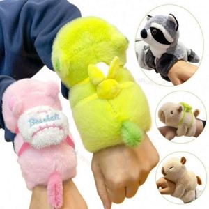 Blind Bag Kawaii Hand Ring Wristband Funny Animal Stuffed Toys Kids Slap Snap Wrap Plush Bracelet Fun Companion Mesh Lining - Product Image 4