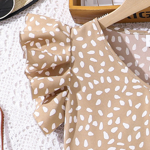 Veste et short d'été à manches courtes et col en V pour filles, motif solide pour fêtes et anniversaires, robe de princesse pour enfants, nouveauté 2025 - Product Image 4