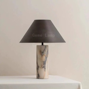 <b>Table</b> <b>Lamp</b> Modern Minimalist Marble <b>Base</b> E27 LED Light Source Switch Control Bedroom Living Room Decor - Product Image 3