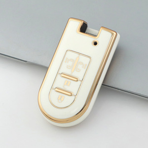 Housse de clé en TPU avec bord doré pour PERODUA Myvi 4 boutons - Convient également aux voitures Daihatsu, Toyota, Proton - Product Image 2
