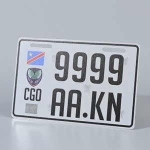 Nuevo producto personalizado EE. UU. Placas de matrícula de <span class=keywords><strong>coche</strong></span> Barato Metal Cartel de chapa en relieve Número de motocicleta 6*12 pulgadas Placa de aluminio Artesanía de metal - Product Image 5