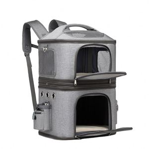 BSCI Factory Airline Approved Outdoor Dog <b>Cat</b> Carrier Bag Double Layer Pet <b>Backpack</b> Removable Convenient Pet <b>Cat</b> <b>Backpack</b> Dog - Product Image 1