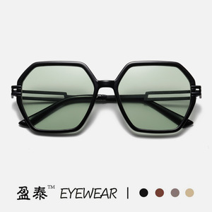 Yingtai Eyewear Polygonal <b>Large</b> <b>Frame</b> Sunglasses UV400 PC Material Women's Fashion Sunshades - Product Image 3