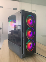 AntarcChill con Doble Cristal en la Parte Delantera e Izquierda, Chasis de PC de Alta Calidad para Gamers