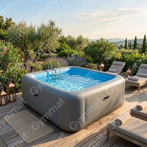 <span class=keywords><strong>Piscine</strong></span> Gonflable Portable Pliante avec Couverture, 4 x 3 x 1,50 m, en Tissu Drop Stitch - Product Image 4