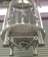 Tanque de Almacenamiento de Productos Lácteos de Acero Inoxidable de 1000L con Chaqueta Aislante para Leche, Bebidas, Cerveza, Jugos, Yogur y Procesamiento de Líquidos