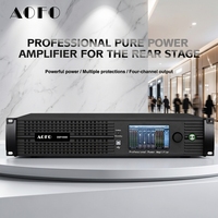 Amplificateur de puissance professionnel AOFO DSP10000 4x1300W Classe D DSP Dante avec écran tactile pour caissons de basses de scène