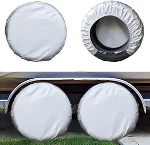 PVC And Cotton Waterproof UV Protection RV Tire Cover Different Sizes Anti-scratch Wheel Cover