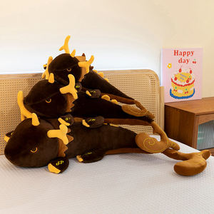 Yuan Zhongli Dragón <span class=keywords><strong>Divino</strong></span> Peluche Corto Figura de Juguete Serie Viaje Mortal Muñeco de Transformación Inmortal Almohada Periférica Edades - Product Image 3