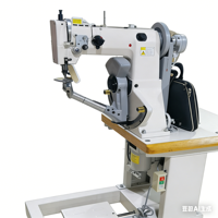 Machine à coudre diagonale pour la couture des côtés des chaussures, machine industrielle de couture de bordures et de semelles de chaussures, type assis