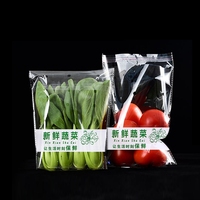 Sacs Opp pris en charge par impression de logo pour sac en plastique d'emballage de légumes frais