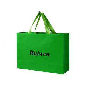 Sacs cadeaux en papier personnalisés de haute qualité, sacs en papier réutilisables pour le shopping avec votre propre logo - Product Image 1