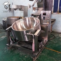 Machine à sauter automatique CHEFMAX, machine à mélanger automatique à gaz avec agitateur