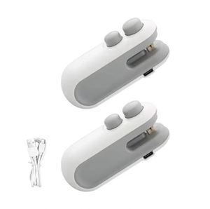 เครื่องซีลถุงพลาสติกแบบพกพาขนาดเล็ก ชาร์จไฟผ่าน USB พร้อมที่ตัดในตัว - Product Image 1