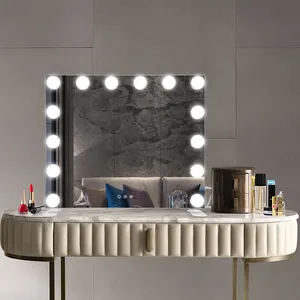 Hollywood Style Mirror Led Touch Screen Makeup Vanity Make Up Hollywood Mirror With 15 Light Bulbs