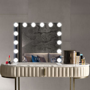 Bulb Style <strong>Mirror</strong> Led Touch Screen Makeup Vanity Make <strong>up</strong> Bulb <strong>Mirror</strong> With 15 <strong>Light</strong> Bulbs - Product Image 1