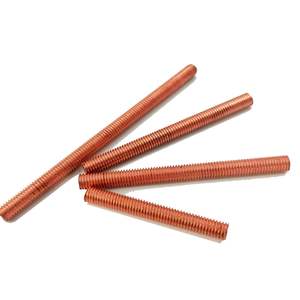 Foyoram M6 X 200 мм медные Резьбовые болты с метрической резьбой Cu-ETP цинковая отделка с плоской головкой Резьбовые болты в упаковке <span class=keywords><strong>2</strong></span> шт. - Product Image 4