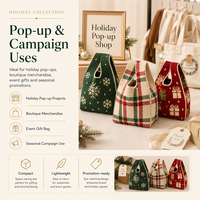 Sac à main en tricot robuste et écologique avec poche intérieure et points de renforcement pour les cadeaux d'hôtel