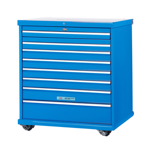 Fami Flexa Series <b>Drawer</b> Cabinet 8 <b>Drawers</b> 1023x600x1000 Mm Green Ral6011 <b>Tool</b> Storage - Product Image 3