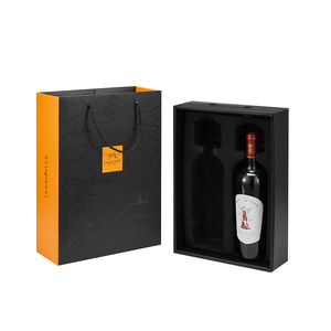 Boîte à vin rouge personnalisée Emballage Bouteille Vin Élégant Velours EVA Insert UV Avantage PVC PET Feuille Matériau pour Emballage de Whisky - Product Image 1
