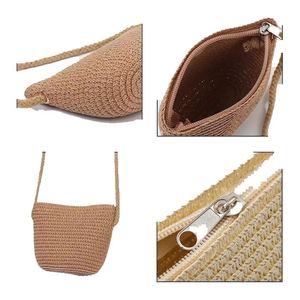 Doublures de sacs à <span class=keywords><strong>pain</strong></span> réutilisables, impression bohème personnalisée, <span class=keywords><strong>sac</strong></span> de plage et de pique-nique rond en paille et corde de papier - Product Image 1
