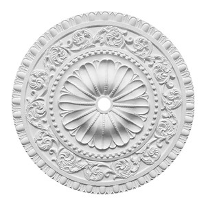 <span class=keywords><strong>Rosace</strong></span> de <span class=keywords><strong>plafond</strong></span> ronde en polyuréthane gaufré, installation facile, durable, écologique, surface lisse pour la décoration intérieure - Product Image 4