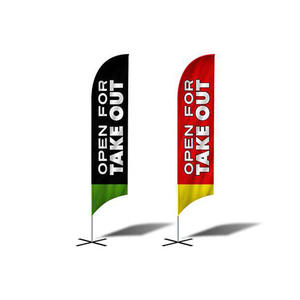 Promotion d'usine personnalisé plume plage drapeau haute qualité publicité extérieure décoration bannière drapeaux pour pneus <span class=keywords><strong>vente</strong></span> - Product Image 5