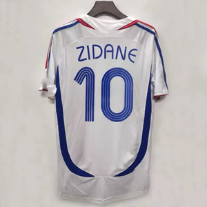 Maillot Rétro France 2006 Extérieur Court Respirant Séchage Rapide Été # 12 # Équipe nationale de 10 joueurs prenant en charge les services OEM personnalisés - Product Image 2